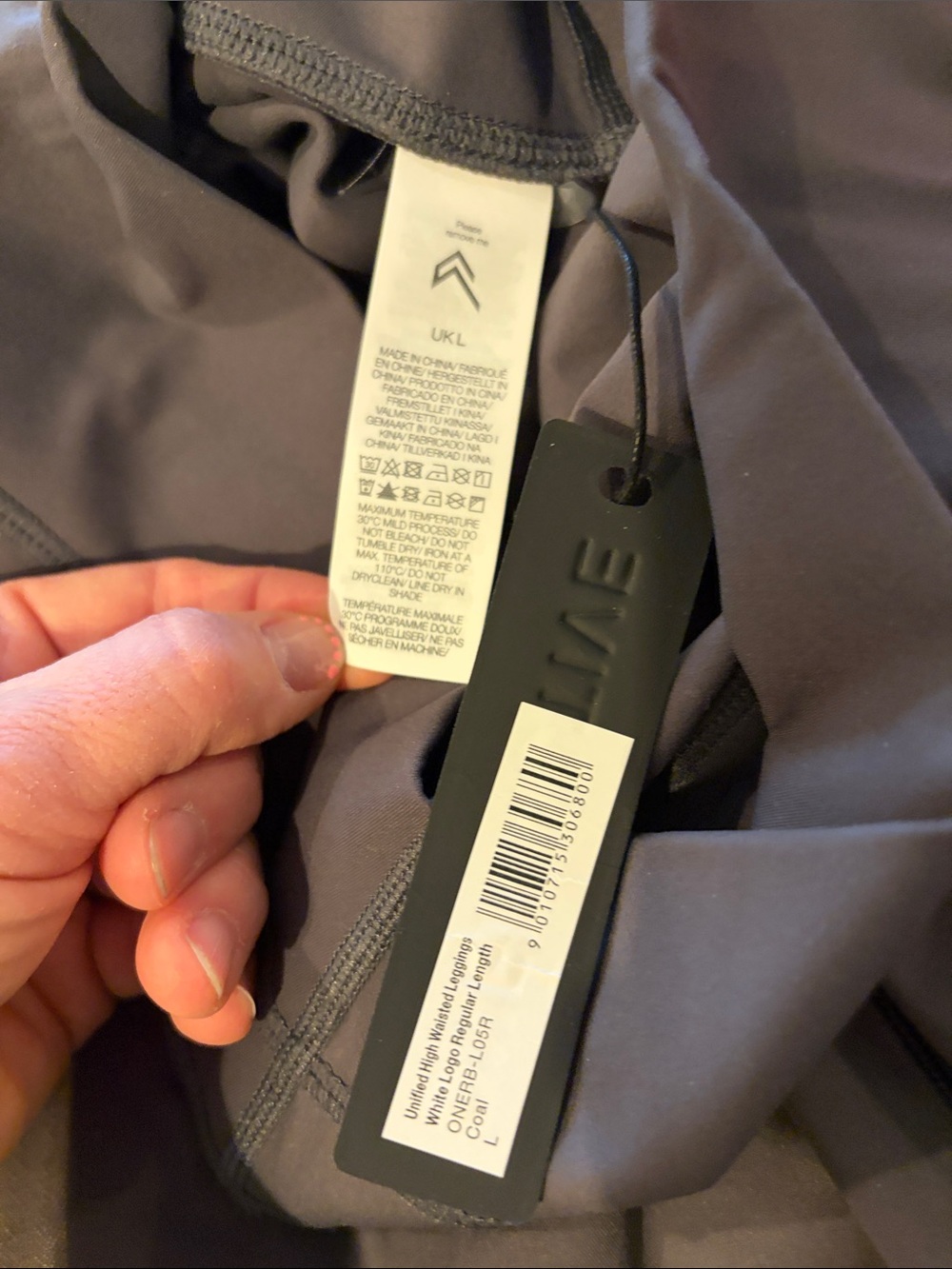 Oner Active Gray High-Waist Leggings - Picture 5 of 7